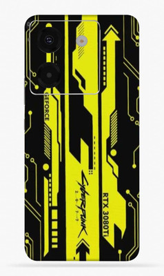 Mclaxa Mclaxa Poco M7 Pro 5g Mobile Skin(Yellow&Black Cyber punk)