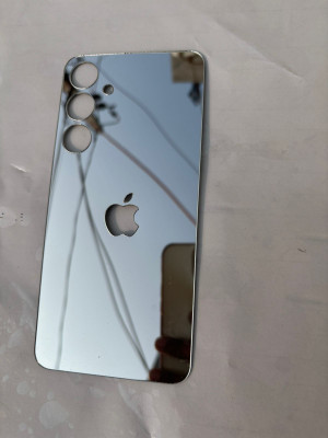 TWUAOP SAMSUNG GALAXY A24 5G MIRROR BACK PANNEL ACRYLIC SHEET APPLE Mobile Skin(Silver)