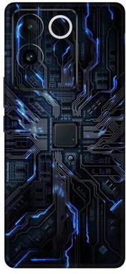 Vcare GadGets Lines Blue Vivo T2 Pro 5G Mobile Skin(Multicolor)