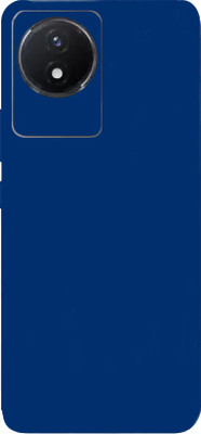 BUGGU Vivo y02 Mobile Skin(Ultra Super Dark Blue Matte Skin With High Matte Finish.)