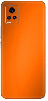 Vcare GadGets Vivo V20 Pro Mobile Skin(Metallic Orange Shining)