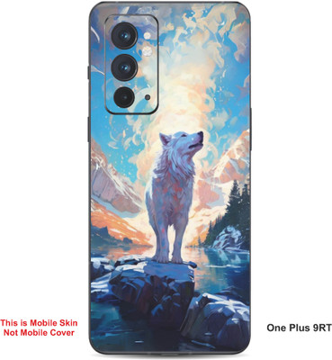 VYBE The Smart Choice One Plus 9RT Wolves Embossed Mobile Skin(Jordy Blue 28)