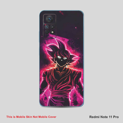 VYBE The Smart Choice Redmi Note 11Pro Goku Mobile Skin Mobile Skin(Deep Saffron A31)