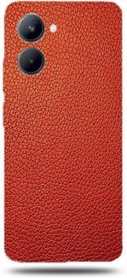 BugguSkin Realme C33 Mobile Skin(Ultra Super Red Leather Skin With High Matte Finish.)