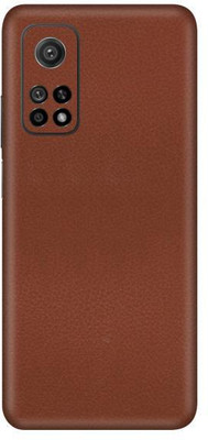 Vcare GadGets Mi 10 T 5G Mobile Skin(Leather Brown)