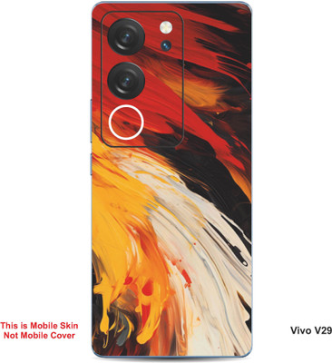 VYBE The Smart Choice Vivo V29 Art Embossed Mobile Skin(Indian Yellow 7)
