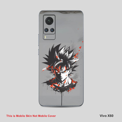 VYBE The Smart Choice Vivo 60X Goku Mobile Skin Mobile Skin(Dust Grey 12)