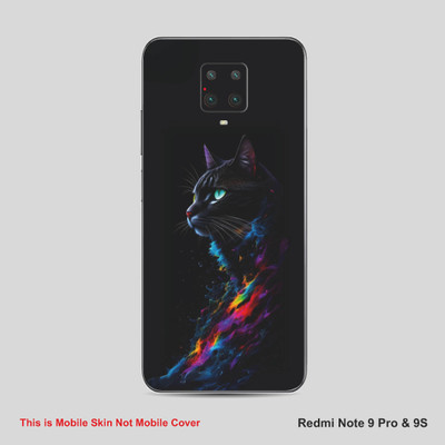 VYBE The Smart Choice Redmi Note 9S Cat Mobile Skin Mobile Skin(Purply Blue A28)