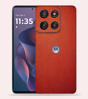 OggyBaba OggyBaba Moto G60 pro 5g Mobile Skin(Red Leather)