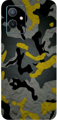 BUGGU Vivo Y75 5G Mobile Skin(Ultra Super Camouflage Military Yellow Skin With High Matte Finish.)