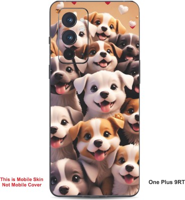 VYBE The Smart Choice One Plus 9RT Dog Embossed Mobile Skin(Desert Sand 28)