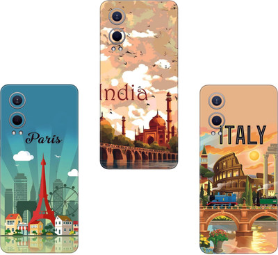 wrap craft TECNO SPARK 8 PRO COMBO(PACK OF 3)Camera&Back Protector Premium Vinyl Mobile Skin(Multicolor)