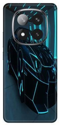 Vcare GadGets REDMI Note 14 Pro+ 5G Mobile Skin(Black & Light Blue)