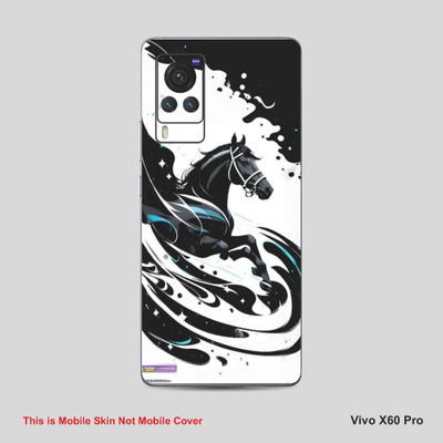 VYBE The Smart Choice Vivo X60 Pro Animal Mobile Skin Mobile Skin(Ceramic, Black A6)