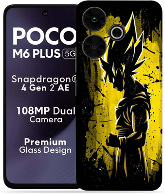 OggyBaba OggyBaba Poco M6 Plus 5g Mobile Skin(Goku-Yellow)