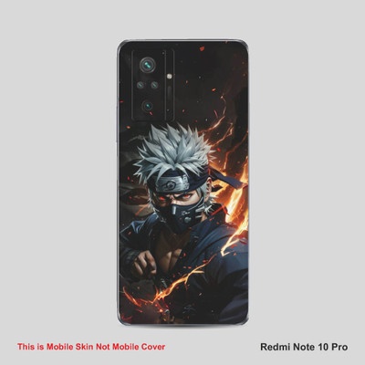 VYBE The Smart Choice Redmi Note 10 Pro Anime Mobile Skin Mobile Skin(Grey & Black B36)