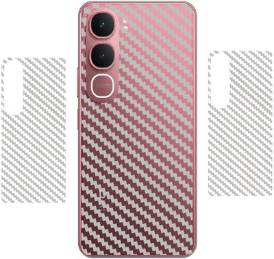 SHIVATRIX VIVO Y31 5G, || 3D CARBON FIBER ULTRA THIN BACK LAMINATION || (PACK OF 2) Mobile Skin(Transparent)