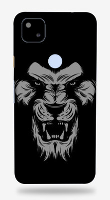 LAMHA Google Pixel 4a Mobile Skin(Ultra Super Black Lion skin With High Matte Finish., Mobile Skin (Back+Side+Camera))