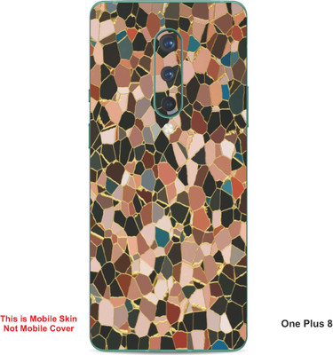 VYBE The Smart Choice One Plus 8 Pattern Embossed Mobile Skin(Oyster Pink A2)