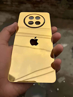 MOKPLZ REALME C65 5G BACK PANNEL MIRROR ACRYLIC SHEET Mobile Skin(GOLDEN)