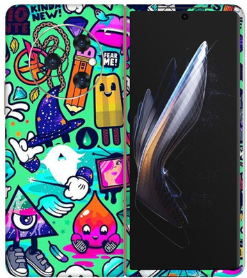 wrap craft TECNO PHANTOM V FOLD 5G Premium Vinyl Mobile Skin(Multicolor)