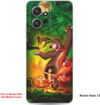 VYBE The Smart Choice Redmi Note 12 Jungle Book Embossed Mobile Skin(Green Pea A1)