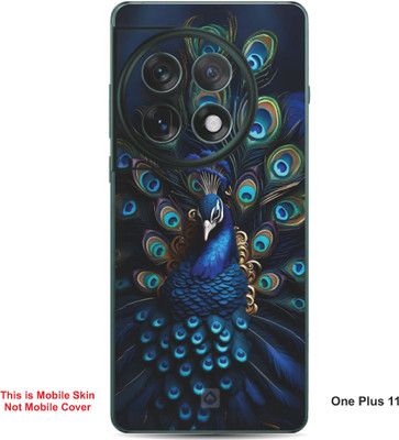 VYBE The Smart Choice One Plus 11 Peacock Embossed Mobile Skin(Chathams Blue 32)