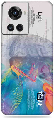 SkinoMania Oneplus 10R-5G Mobile Skin(Multicolor Brain Art)