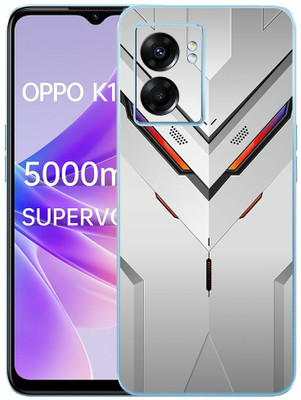 FCS OPPO K10 5G Printed Back skin Mobile Skin(Rog White Texture Skin)