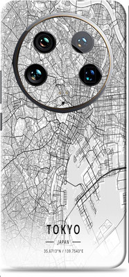 SkinoMania Xiaomi 14 Ultra Premium Vinyl Mobile Skin (Multicolor) Mobile Skin(Tokyo Map)