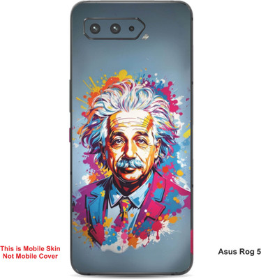 VYBE The Smart Choice Asus Rog 5 Art Embossed Mobile Skin(Cadet Grey 1)