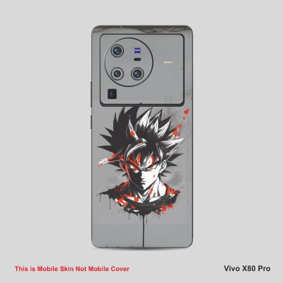 VYBE The Smart Choice Vivo 80X Pro Goku Mobile Skin Mobile Skin(Dust Grey 17)