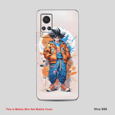 VYBE The Smart Choice Vivo 60X Goku Mobile Skin Mobile Skin(Denim Blue 12)