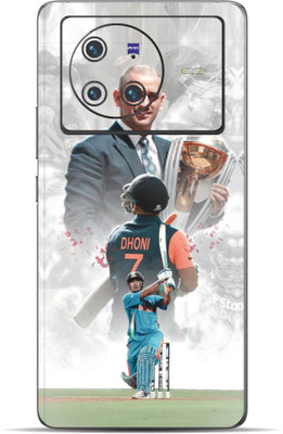 VYBE Vivo X80 M.S. Dhoni Mobile Skin Mobile Skin(Cadet Gray 41)