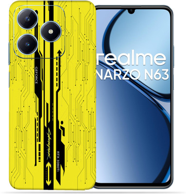 OggyBaba OggyBaba Realme Narzo N63 Mobile Skin(Yellow CyberPunk)