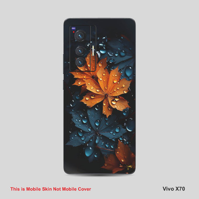 VYBE The Smart Choice Vivo X70 Pattern Mobile Skin Mobile Skin(Dark Grey Blue A7)