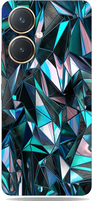 SkinoMania Vivo y27 Mobile Skin(polygon-blue Multicolor Mobile Skin)