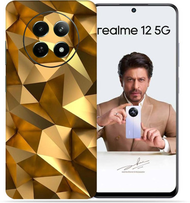 OggyBaba Realme 12 5g Mobile Skin(Golden poly)