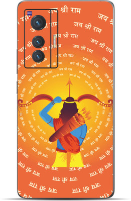 VYBE Vivo X70 Shree Ram Mobile Skin Mobile Skin(Pumpkin 39)