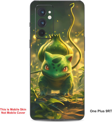 VYBE The Smart Choice One Plus 9RT Bulbasaur Pokemon Embossed Mobile Skin(Medium Forest Green 22)