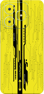 SkinoMania Realme Narzo N63 5G Mobile Skin(Yellow CyberPunk Multicolor Mobile Skin)