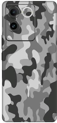 Vcare GadGets Grey Black Camo Vivo T2 Pro 5G Mobile Skin(Multicolor)