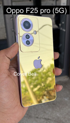 coverbell OPPO F25 PRO (5G) GOLD APPLE BACK PANEL Mobile Skin(Gold)