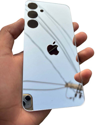 TWUAOP SAMSUNG GALAXY A54 5G MOBILE SKIN ACRYLIC SHEET MIRROR BACK PANNEL APPLE LOGO Mobile Skin(Silver)