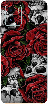 BUGGU VIVO Y15C Mobile Skin(Roses And Skulls Skin With High Matte Finish.)
