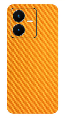 AsSkin Vivo Y22, vivo y22, vivo Mobile Skin(Ultra Super Golden Carbon Fiber With High Matte Finish.)
