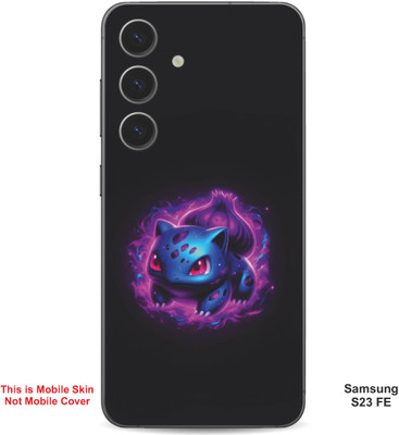 VYBE The Smart Choice Samsung S23 FE Bulbasaur Pokemon Embossed Mobile Skin(Warm Purple 10)