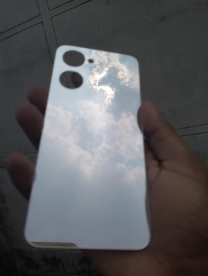 MOKPLZ REALME 10 PRO 5G SILVER MIRROR BACK PANNEL Mobile Skin(Silver)