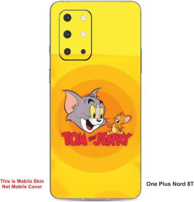 VYBE The Smart Choice One Plus Nord 8T Tom & Jerry Embossed Mobile Skin(Carrot Orange 29)