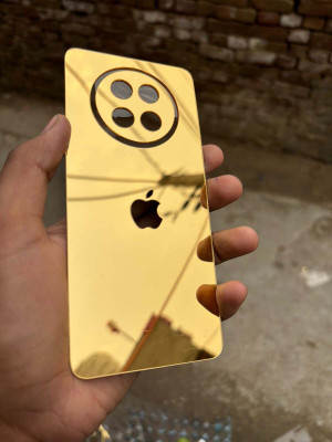 TWUAOP REALME 12X 5G BACK PANNEL ACRYLIC SHEET Mobile Skin(Gold)